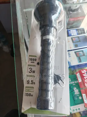 DP Light Rechargeable LED Torch 1600mAh 3W Long Range Flashlight