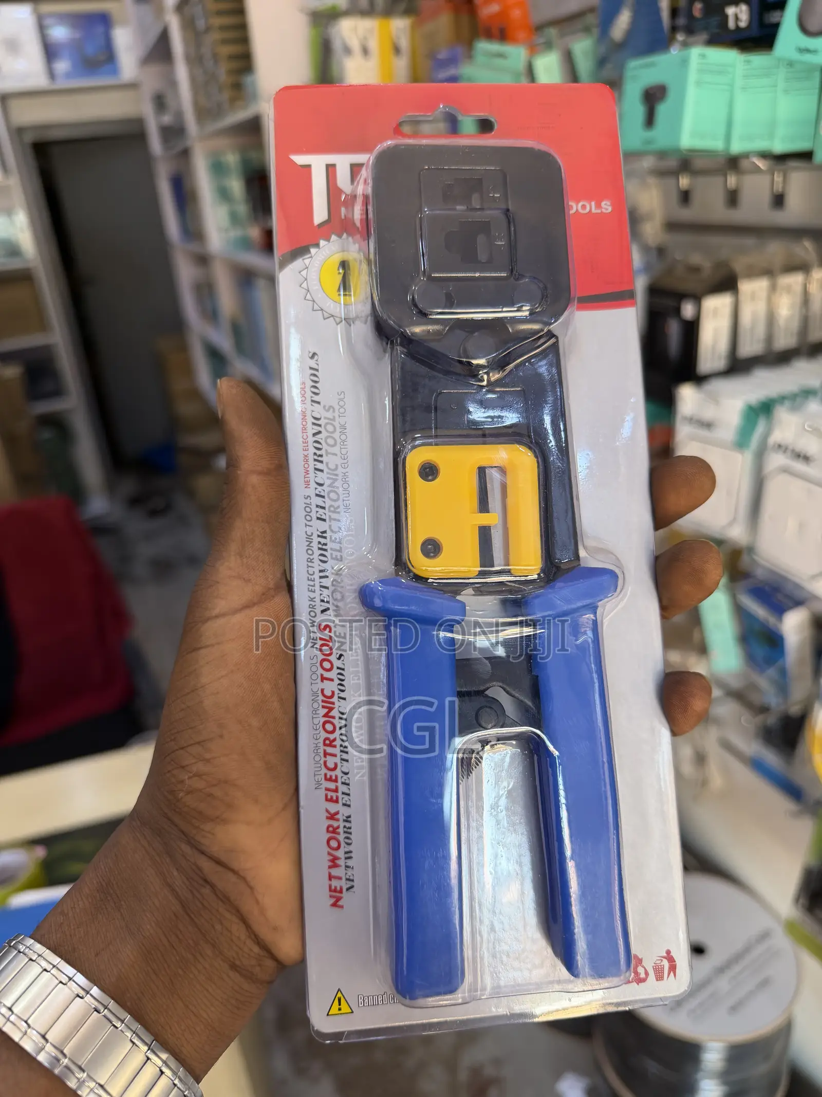 Rj45 Networking Pass Through Climping Tool