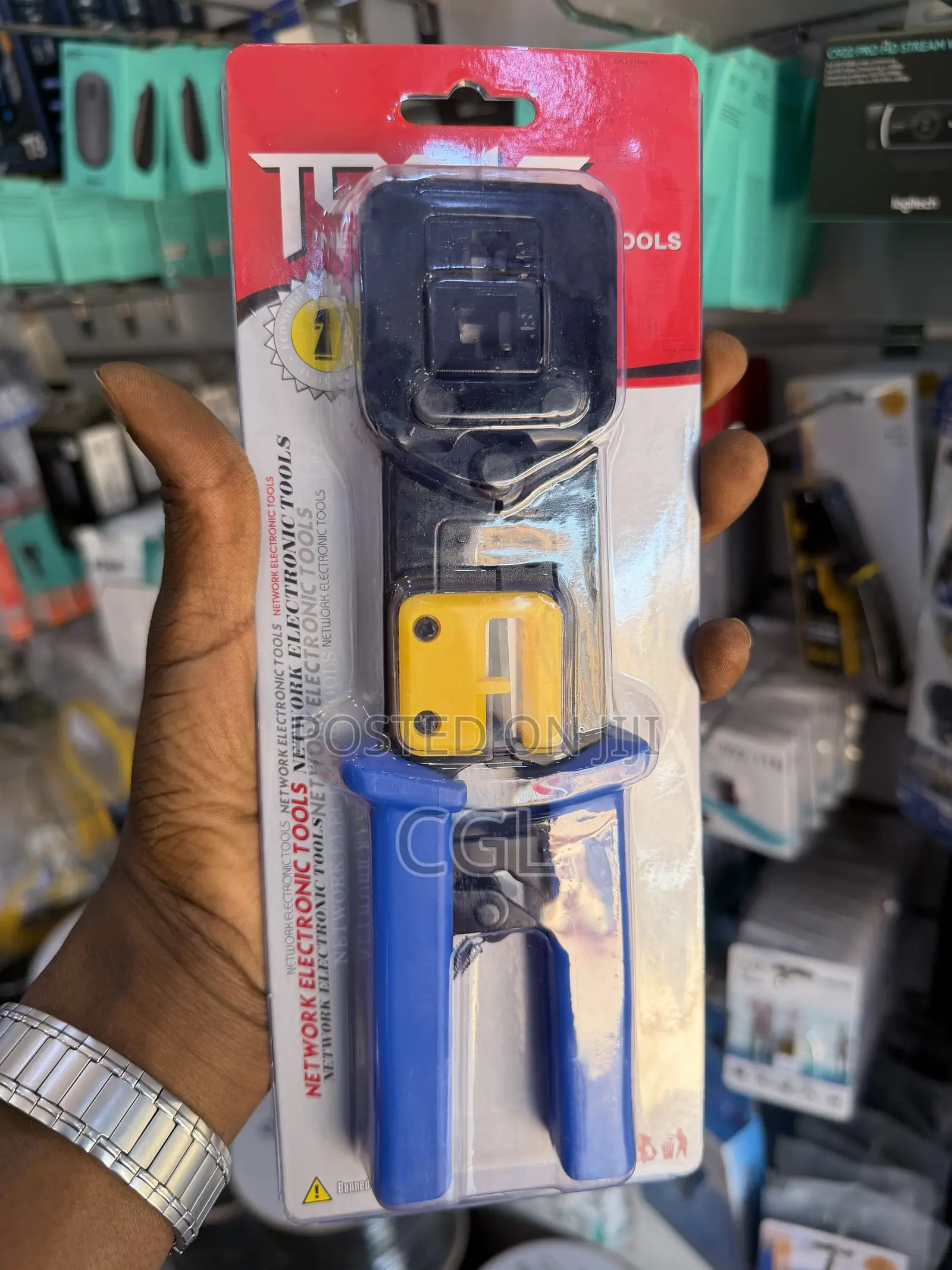 Rj45 Networking Pass Through Climping Tool