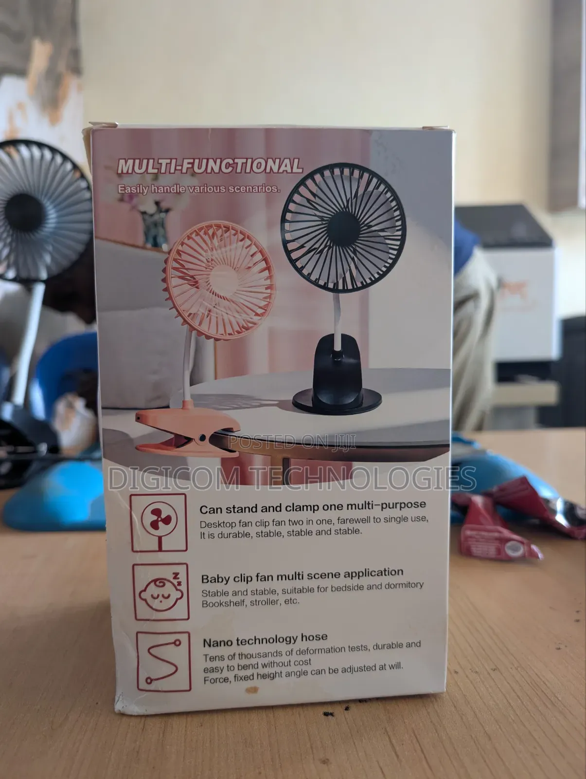 Portable Desktop Rechargeable Fan