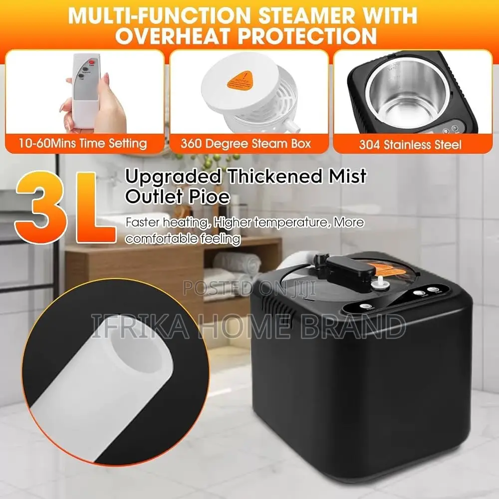 Portable Personal Home Steam and Infrared Sauna Kit.