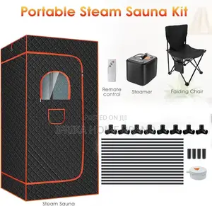Portable Personal Home Steam and Infrared Sauna Kit.