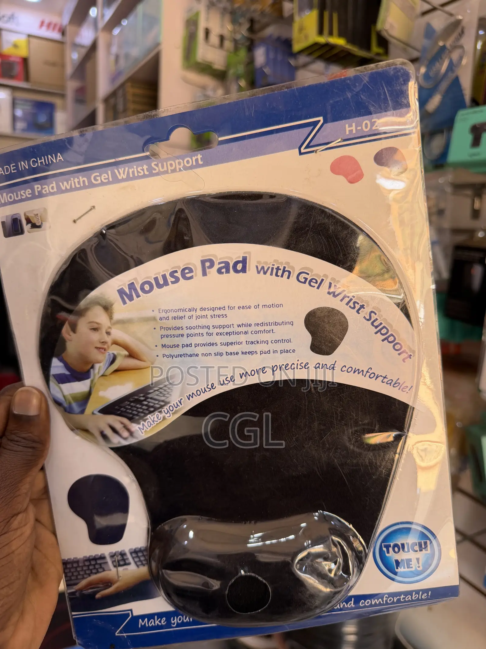 Mouse Pad With Wrist Gel Support