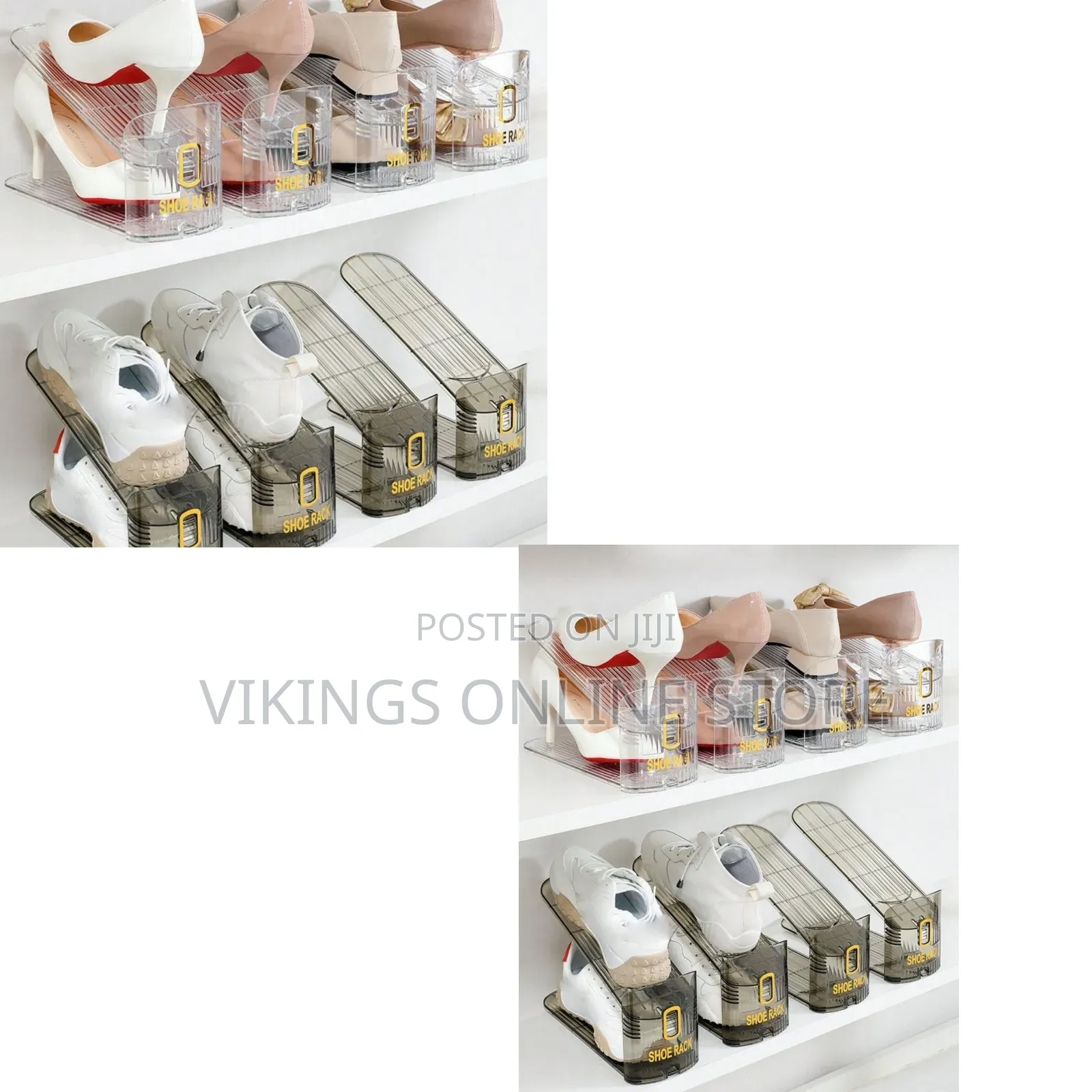 2 Pairs Shoe Closet Organizers