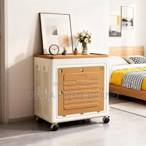 95l Plastic Storage Cabinet With Wheels, Stackable Storage Boxes