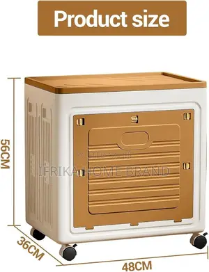 95l Plastic Storage Cabinet With Wheels, Stackable Storage Boxes