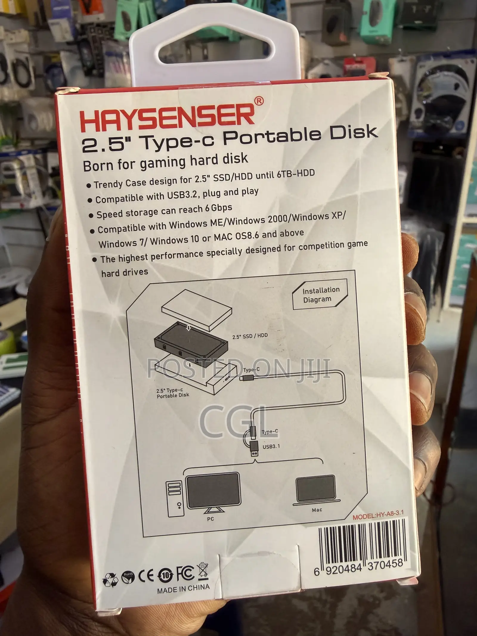 Hard Disk Type C External Casing USB C Hard Drive Enclosure
