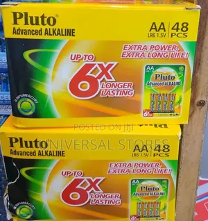 Pluto Advanced Alkaline AA
Batteries (48 Pieces)