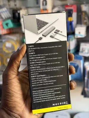 Apple MacBook 7in1 USB C Hub Docking Station Type C Adapter