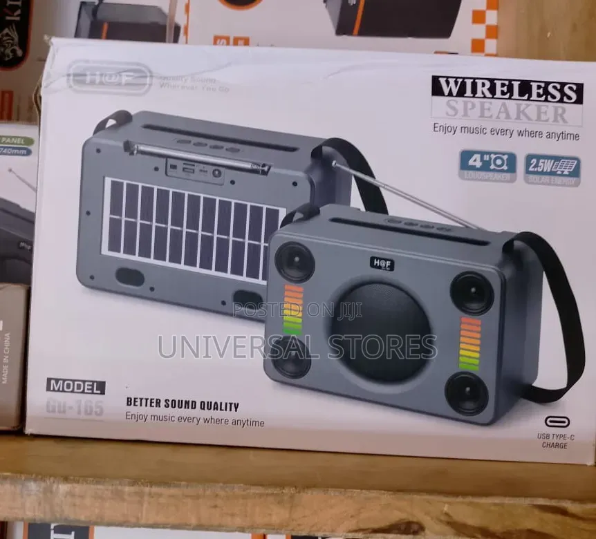 H F GU-165 Wireless Solar Speaker.