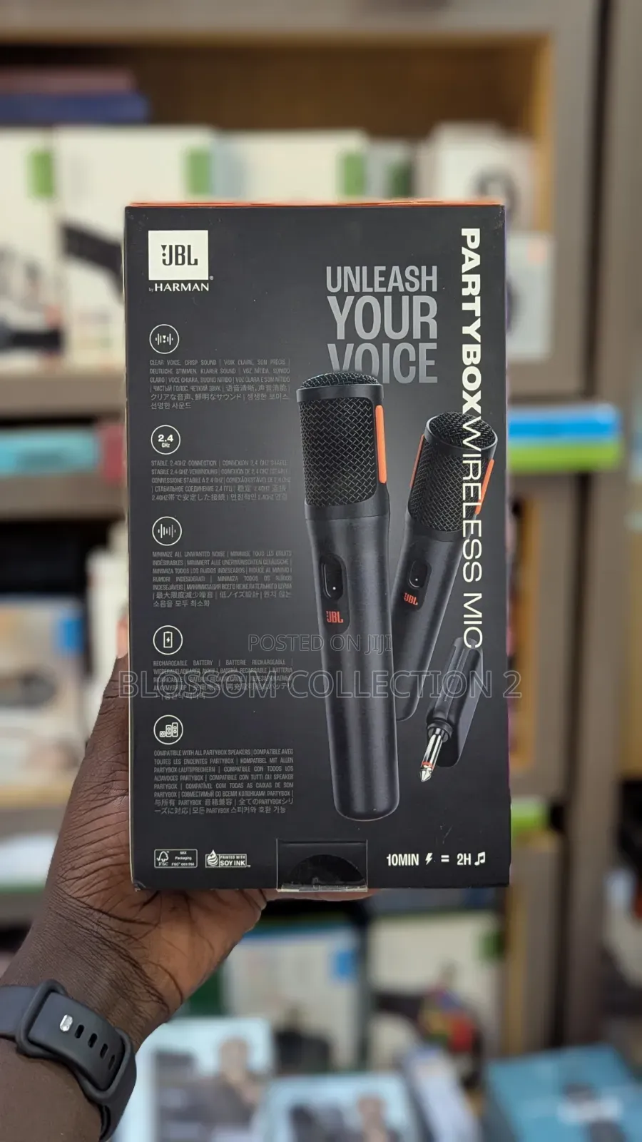 JBL Partybox Wireless Microphone New Model With Rechargeable Battery