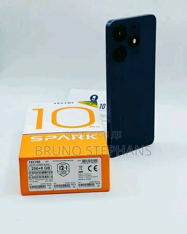 New Tecno Spark 10 Pro 128 GB Black