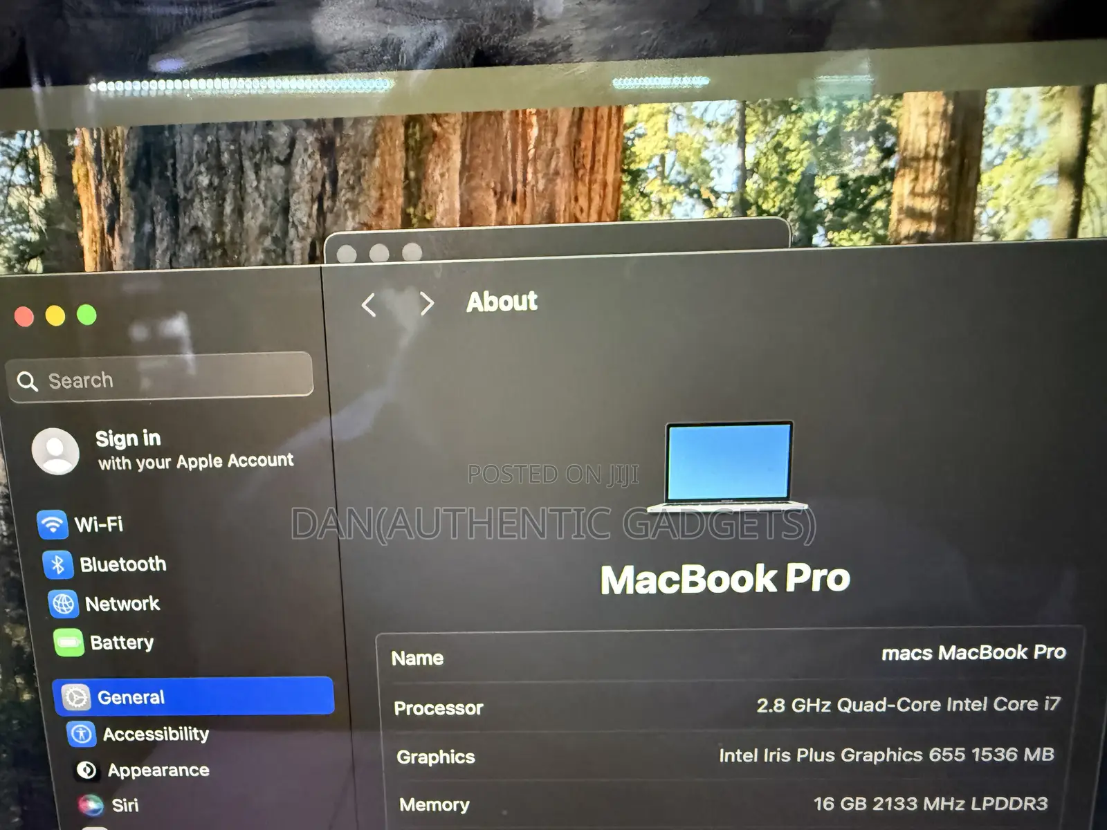 Laptop Apple MacBook Pro 2019 16GB Intel Core i7 SSD 512GB