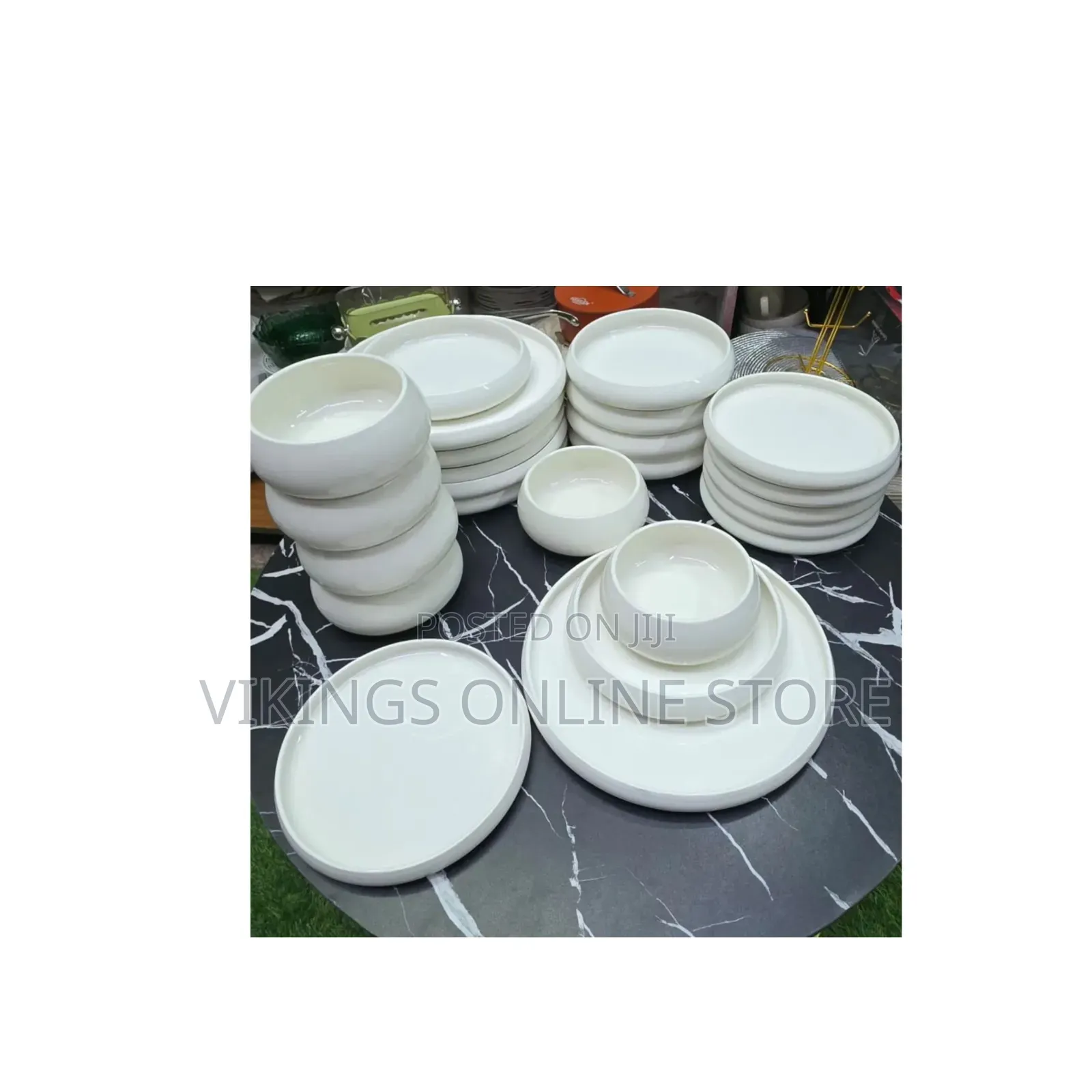 24pc Pure White Dinner Set