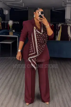 Scarf Blazer Two Piece