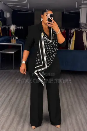 Scarf Blazer Two Piece