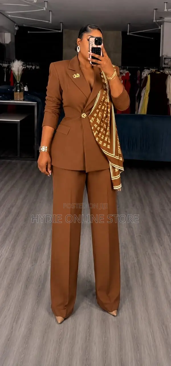Scarf Blazer Two Piece