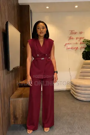Armless Blazer Suit Two Piece