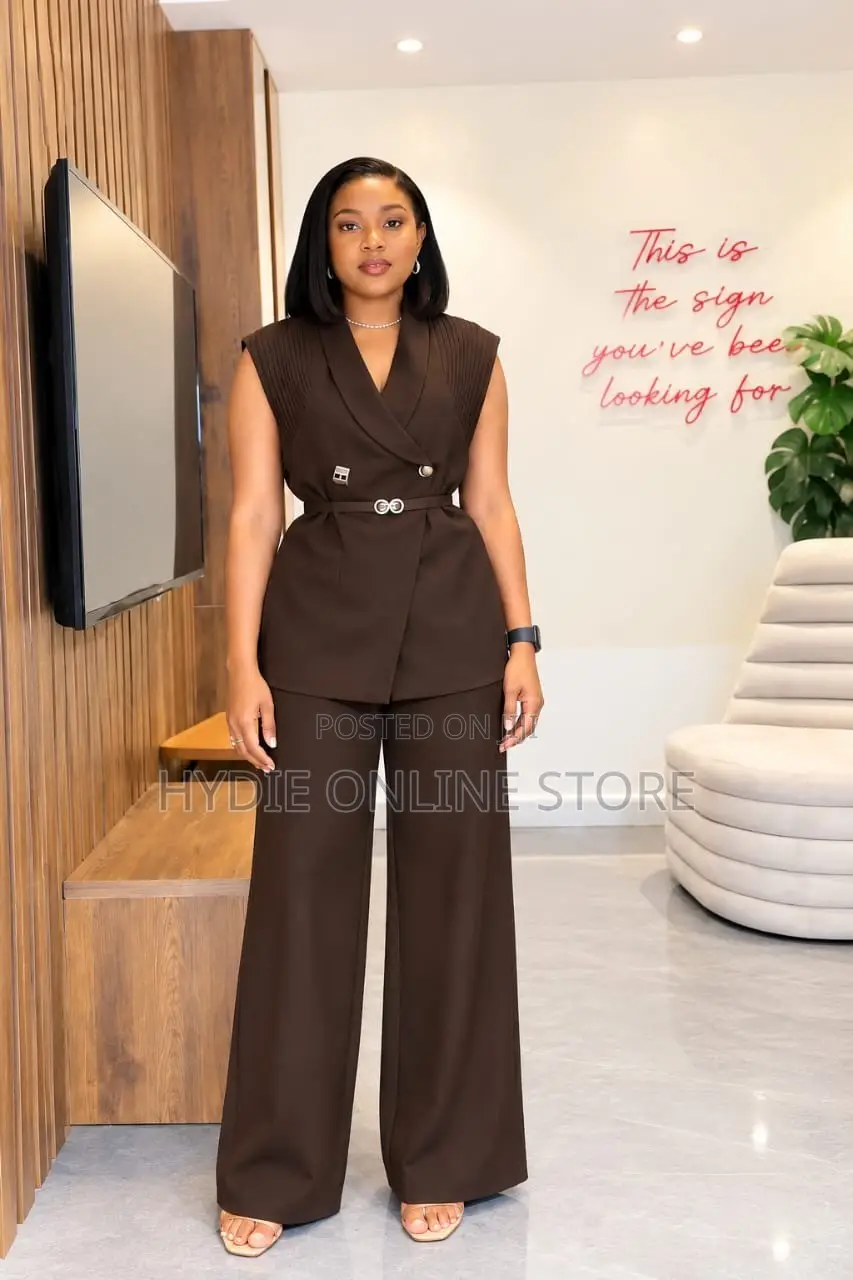 Armless Blazer Suit Two Piece