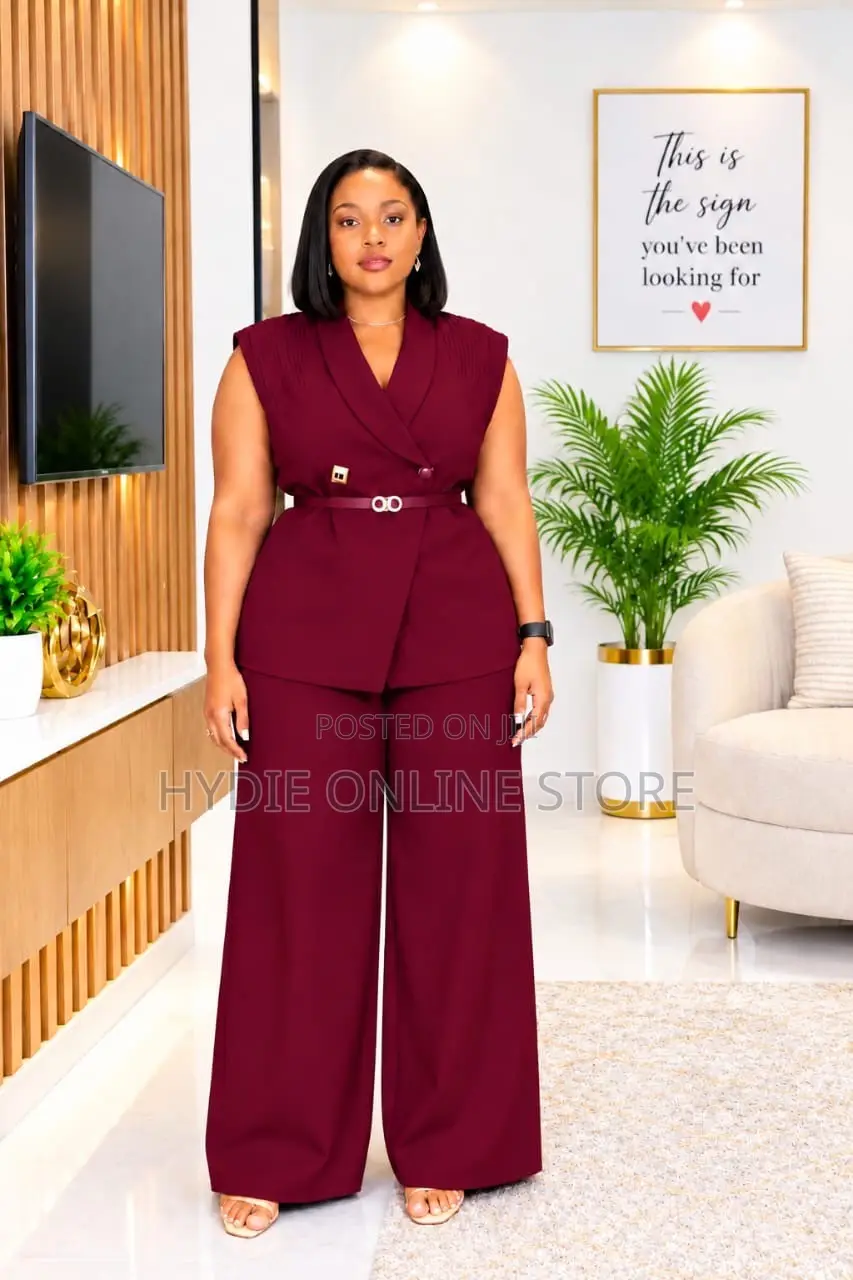 Armless Blazer Suit Two Piece