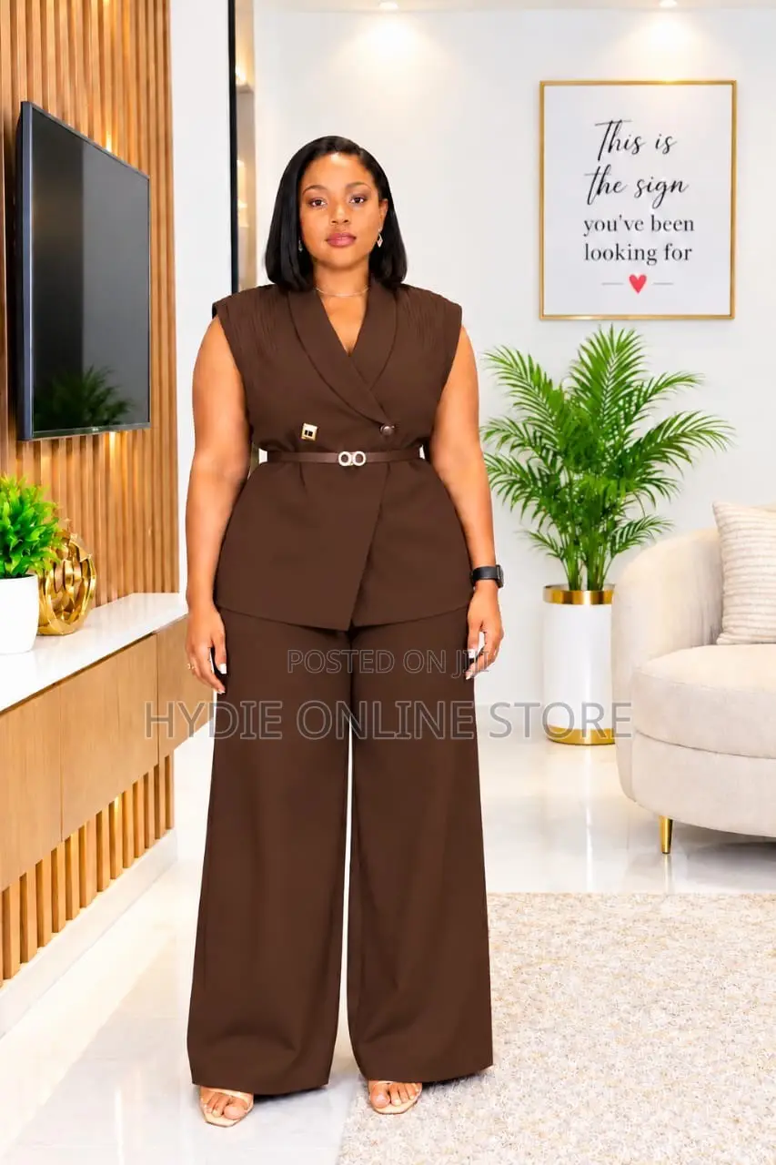 Armless Blazer Suit Two Piece