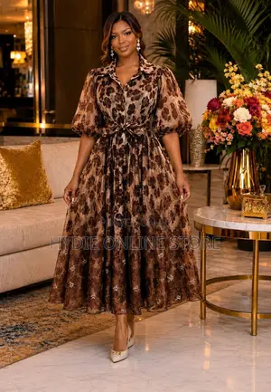 Animal Print Round Dress