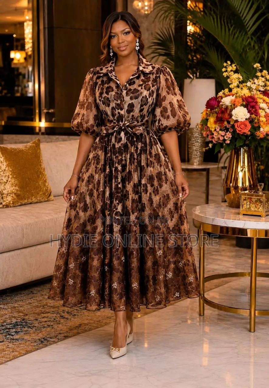 Animal Print Round Dress