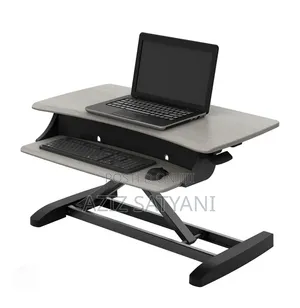Deak Converter Sit Stand Desk Table Workstation Fits Dual Monitor