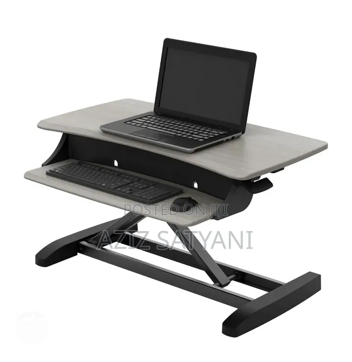 Deak Converter Sit Stand Desk Table Workstation Fits Dual Monitor