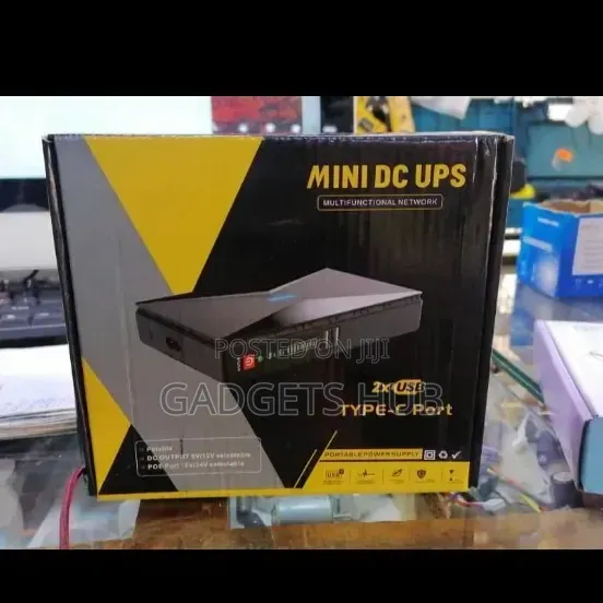 Mini UPS DC 2600mAh × 4 Cells, Dual Voltage, for Router, Modem, IP