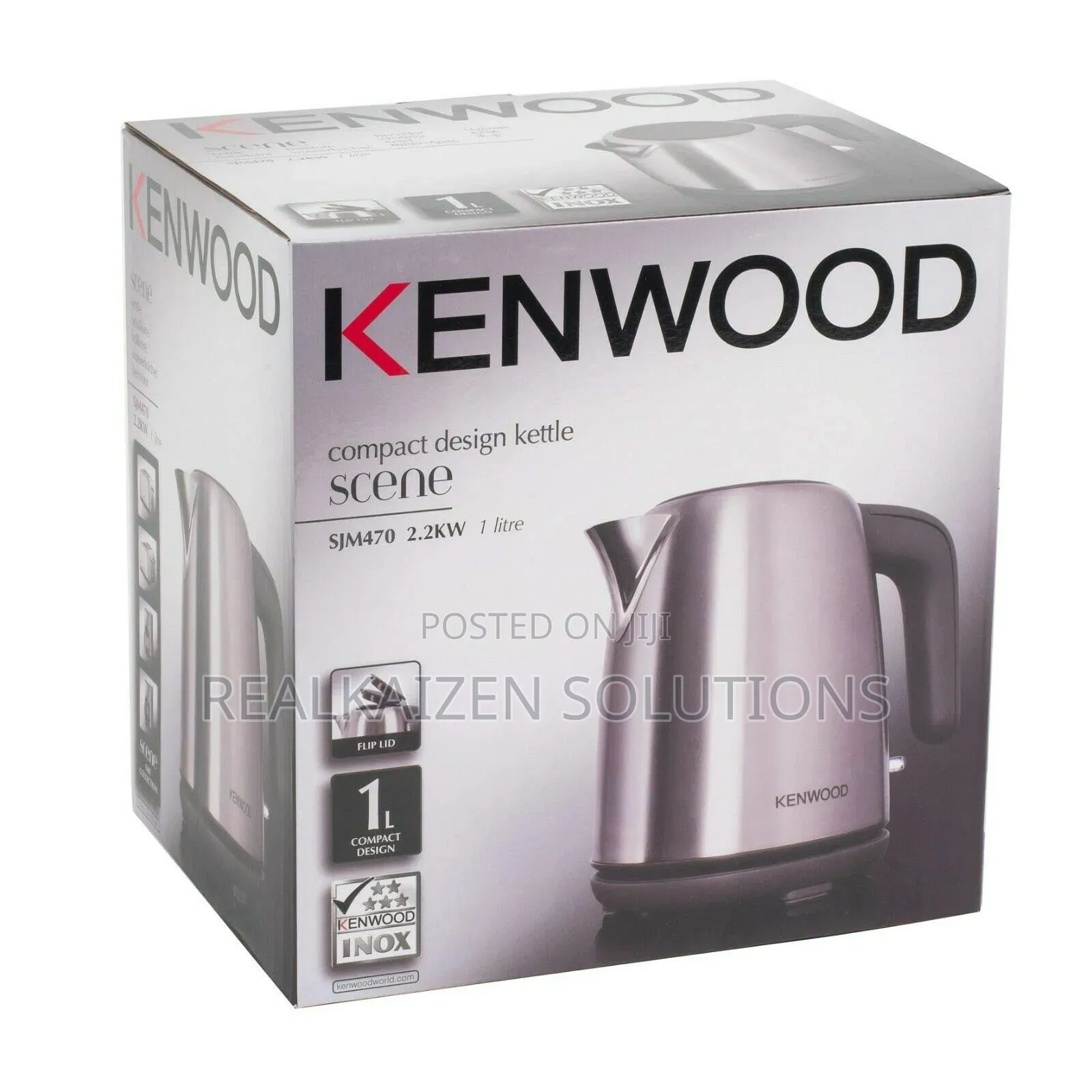 Kenwood 1L Scene Inox | Stainless Steel Compact Kettle 2200W
