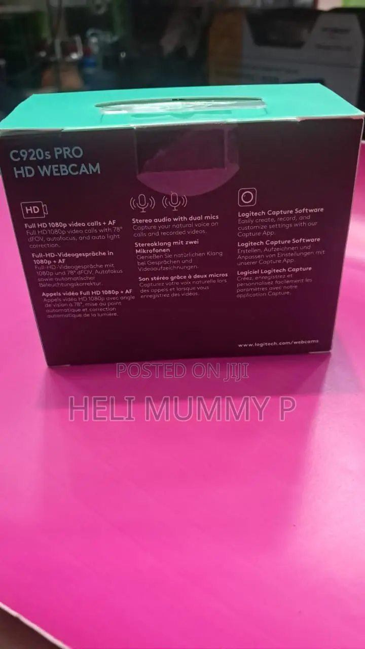 Logitech C920s Pro HD Webcamera