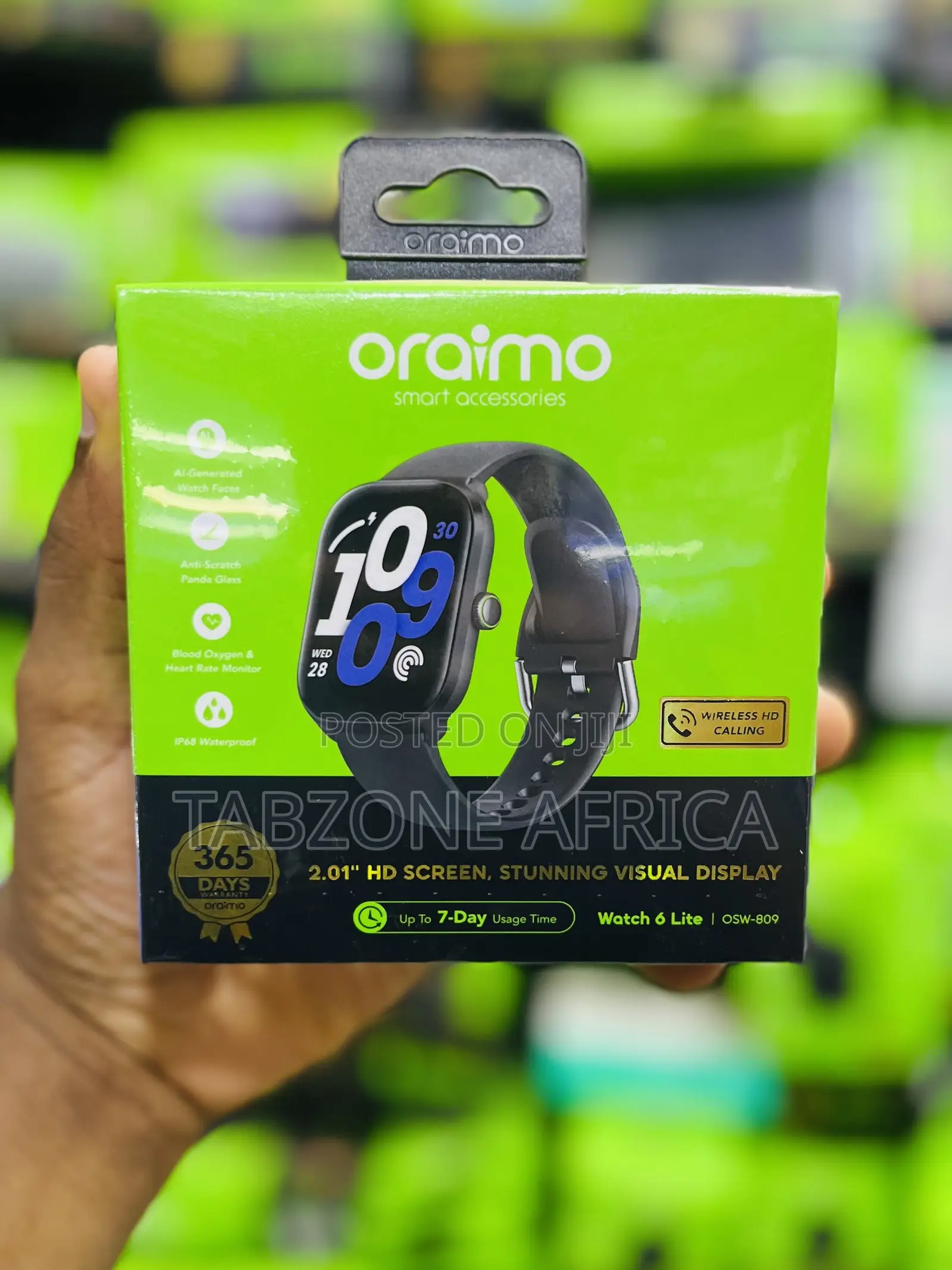 Oraimo Watch 6 Lite OSW-809 2.01′′ HD Smartwatch IP68 HD Calling