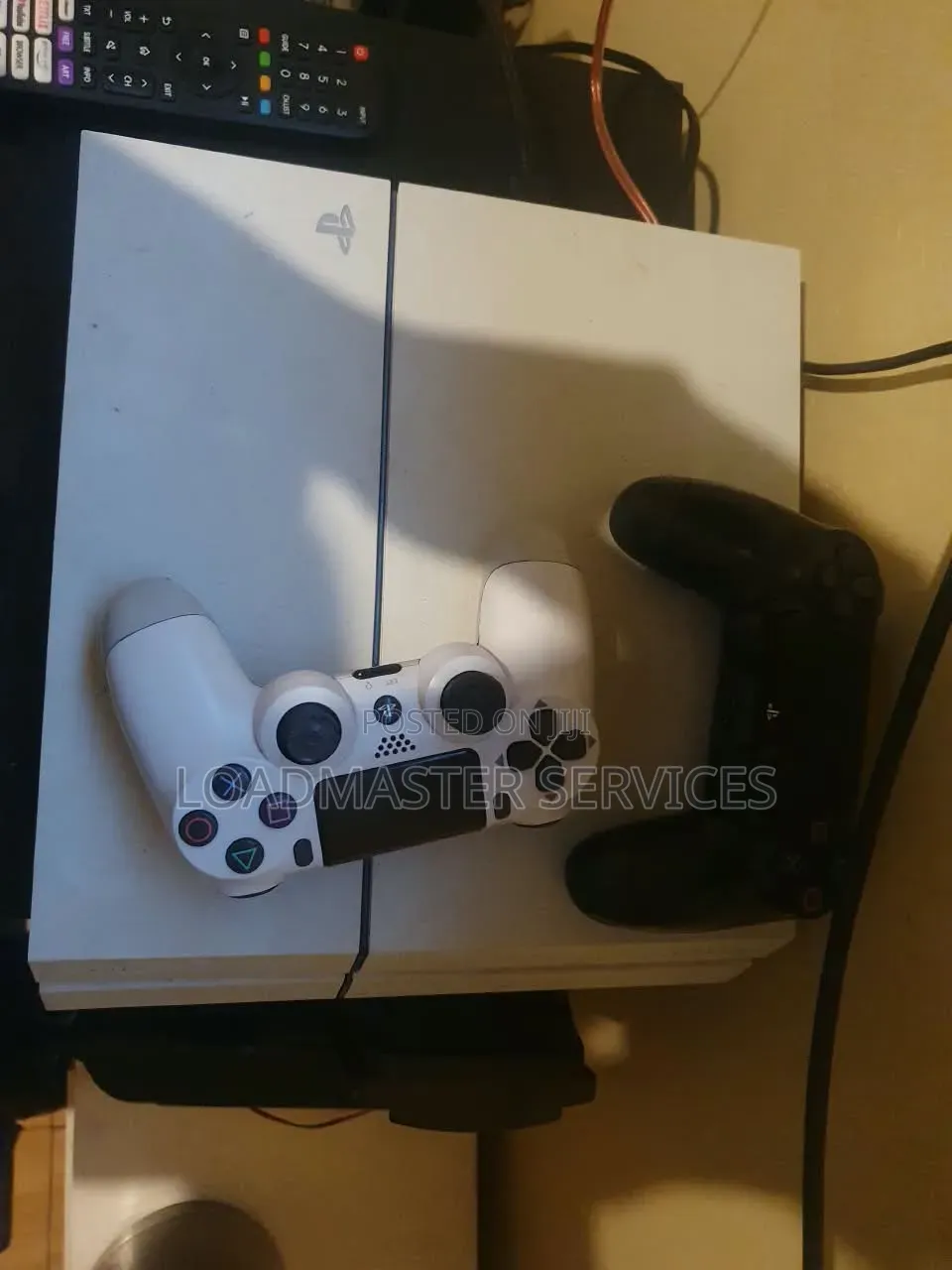 PS4 Console Big With 2 Controllers Chipped