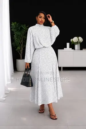 Dotted Skirt Two Piece