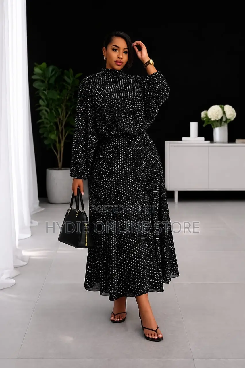 Dotted Skirt Two Piece