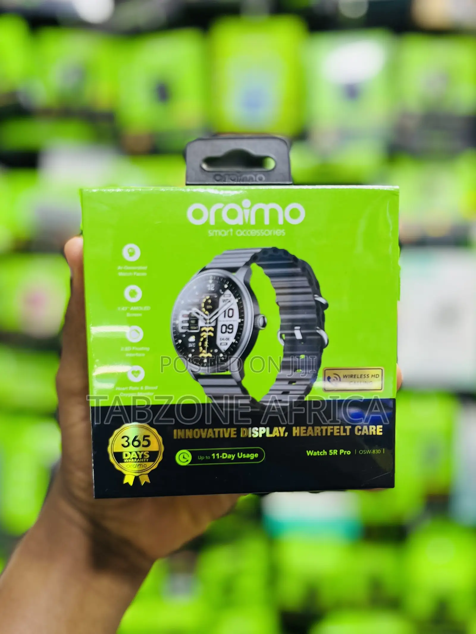 Oraimo Watch 5R Pro OSW-830 – 1.43” AMOLED Smartwatch