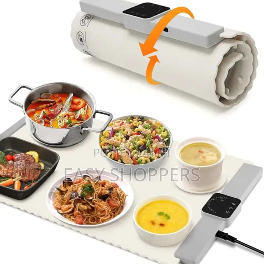 Rollable Electric Food Warming Tray Mat Keep Your Meals Hot