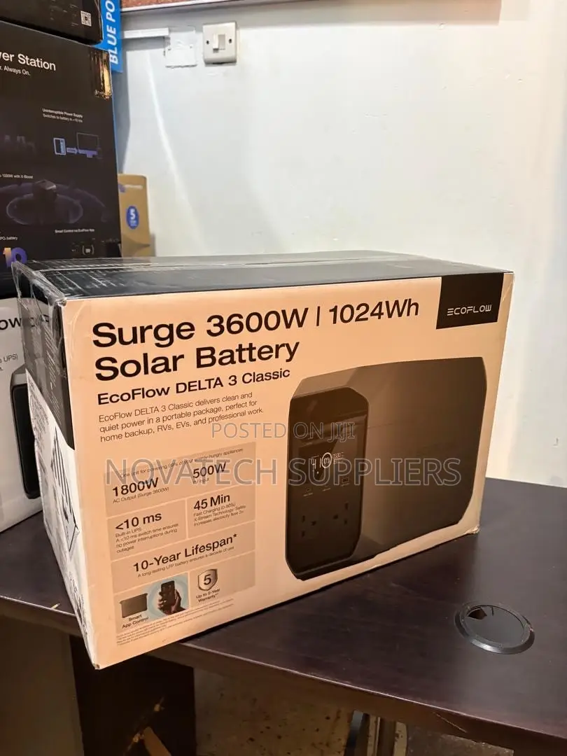 EcoFlow DELTA 3 Max 2400W Portable Power Station – 5 Year