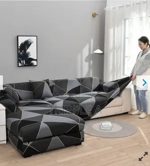 L- Shaped Sofa Cover Set