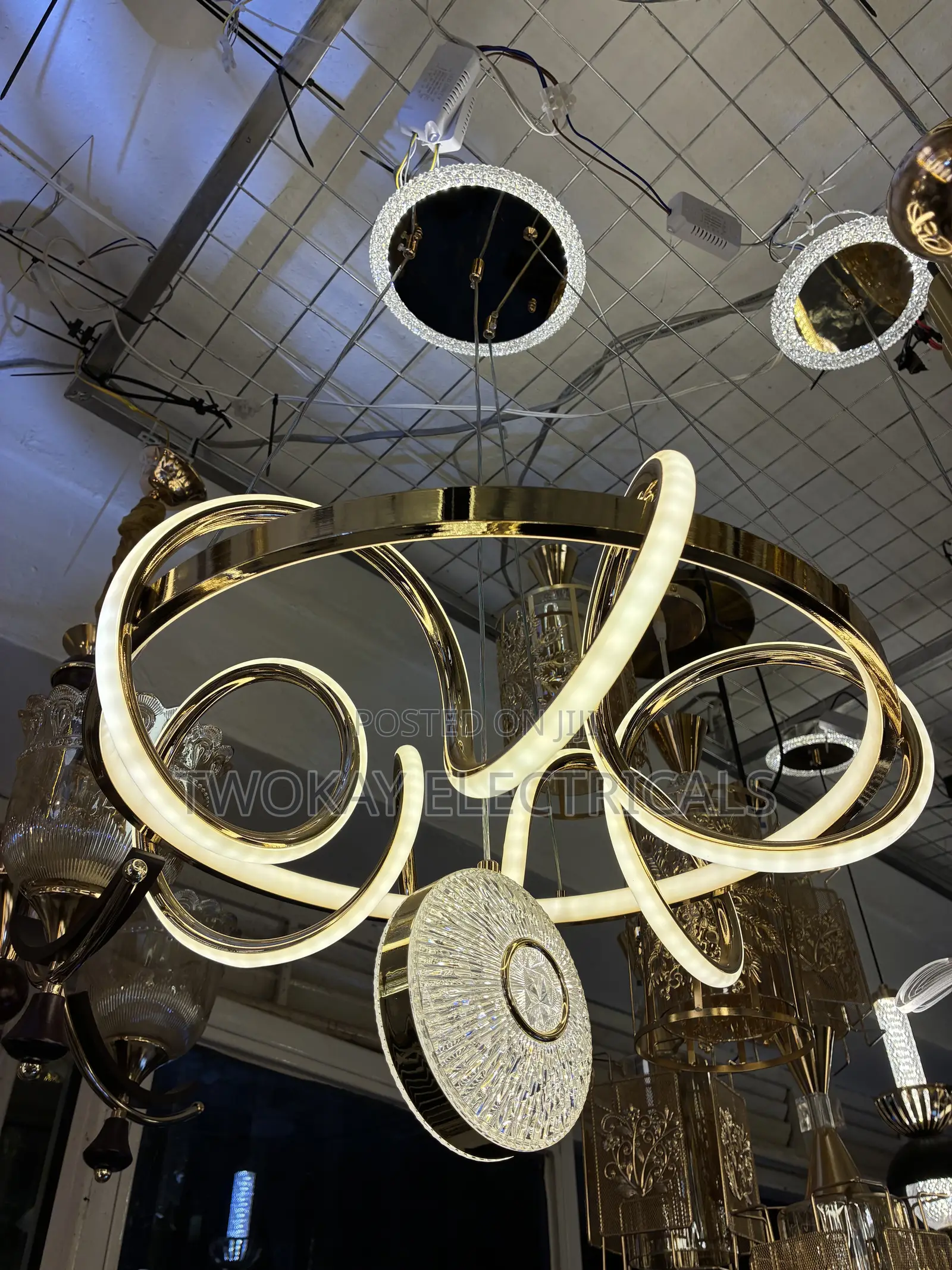 Spiral LED Pendant Hanging Light