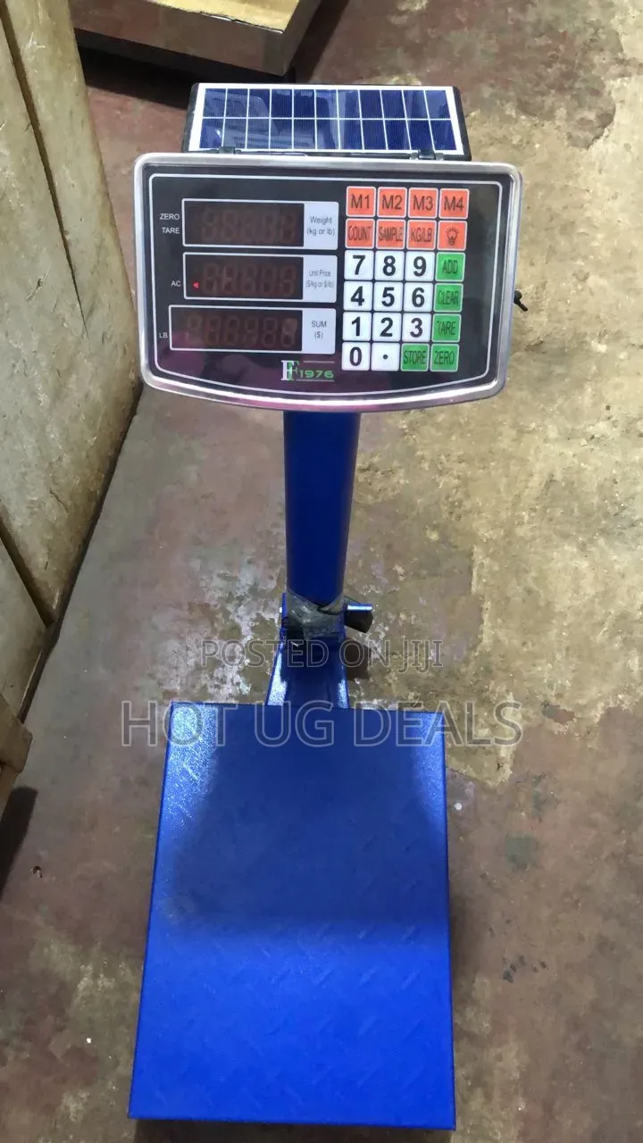 150Kg Solar Rechargeable Digital Weighing Platform Scale