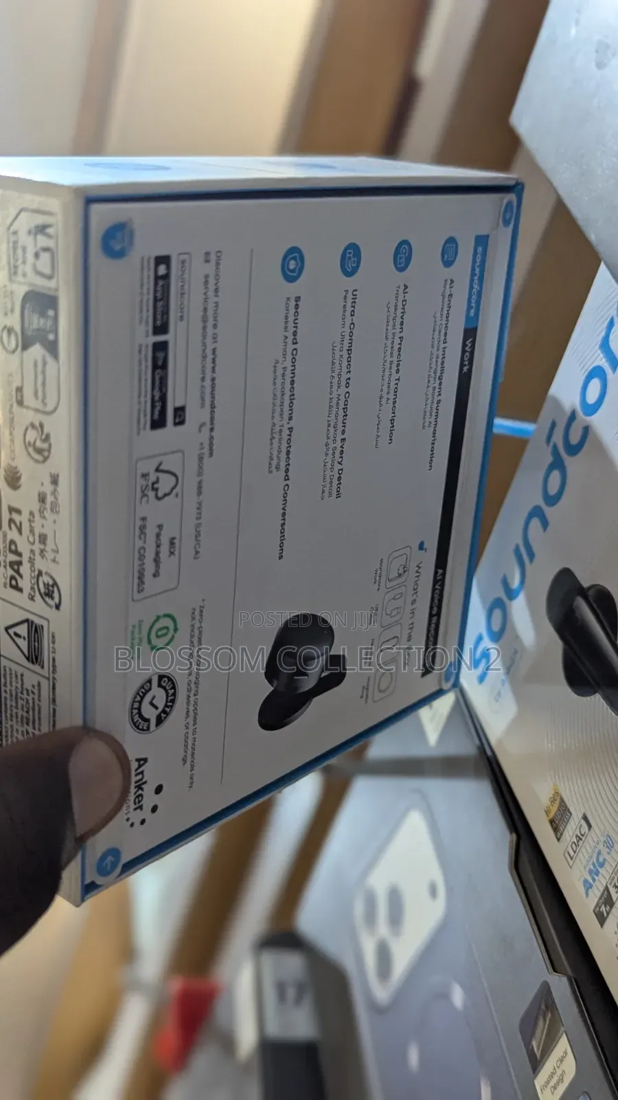 Soundcore Work by Anker, Coin-Sized AI Voice Recorder, 8GB, MFi