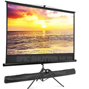 Portable Projector Screen Tripod Stand HD Movie Projection Screen