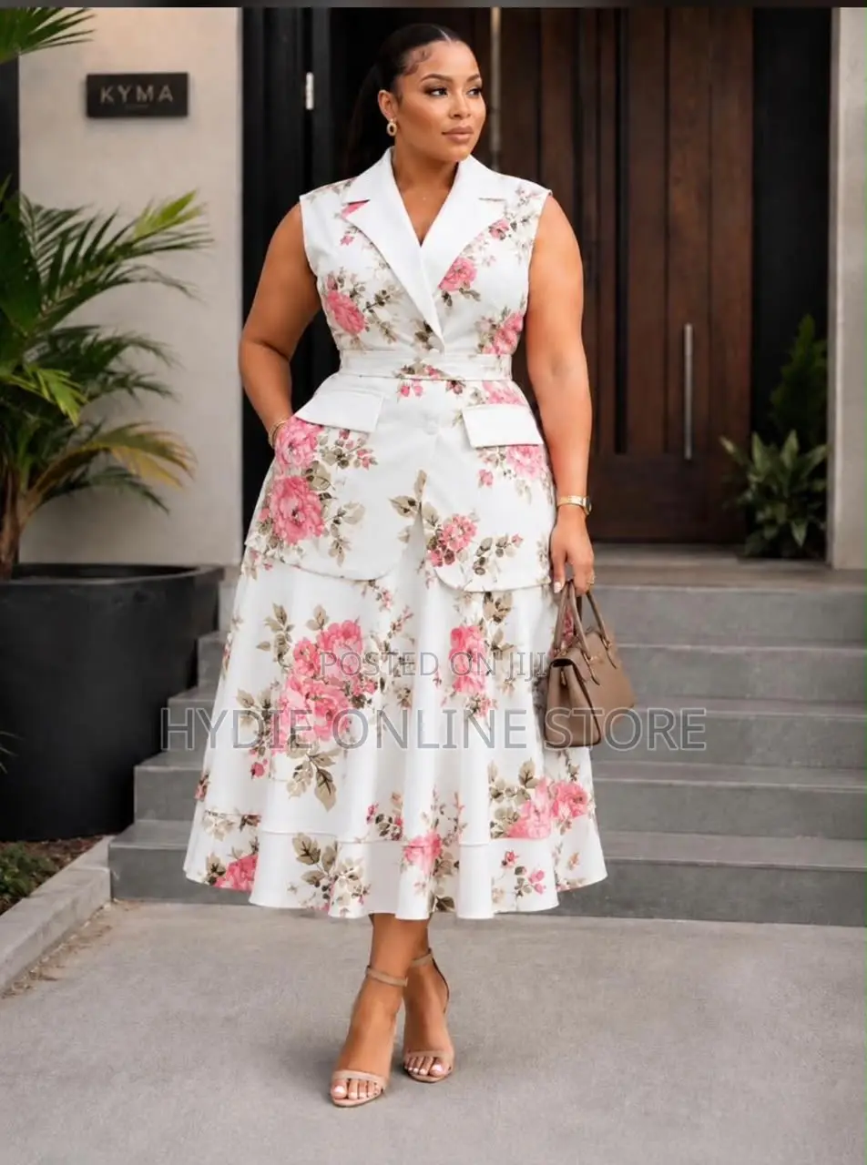 Sleeveless Office Short Round Two Piece
