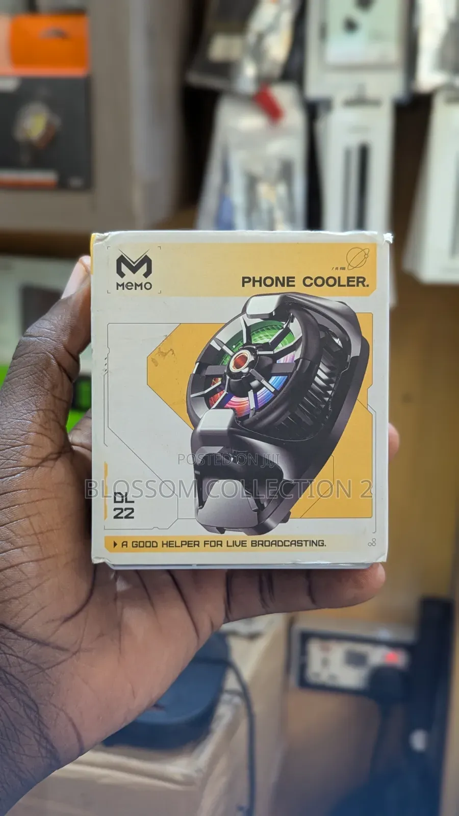 MEMO DL22 Mobile Phone Cooling Fan With RGB Lights