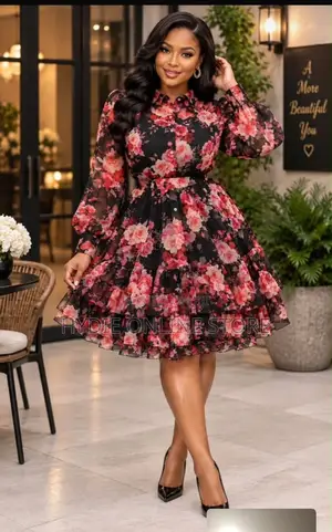 Classic Multi Short Round Dress