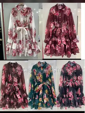 Classic Multi Short Round Dress