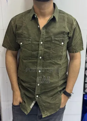 Safari Denim Short Sleeve Shirts