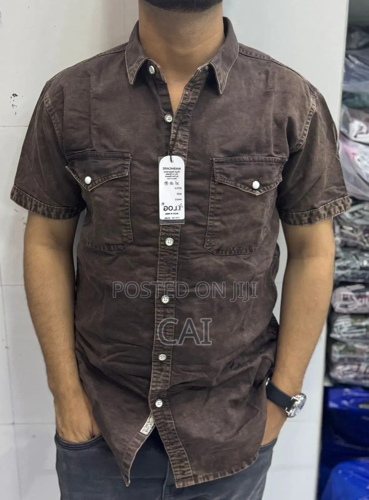 Safari Denim Short Sleeve Shirts